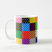 Mug Pois de surfaces composées multicolores (Gauche)