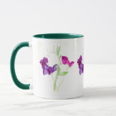 Mug Pois doux, couleur pour aquarelle rose-foncé et (Gauche)