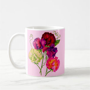 Mug pois doux en violet et rose