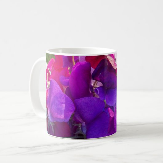 Mug Pois doux rose et pourpre (Devant gauche)