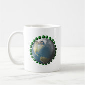 Mug Pois et paix sur la collection de la terre (Gauche)