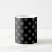 Mug Pois gris sur noir (Centre)