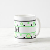 Mug Pois Monogram Green Cream (Devant droit)