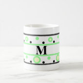 Mug Pois Monogram Green Cream (Centre)