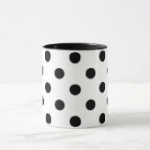 Mug pois noir blanc rétro (Centre)