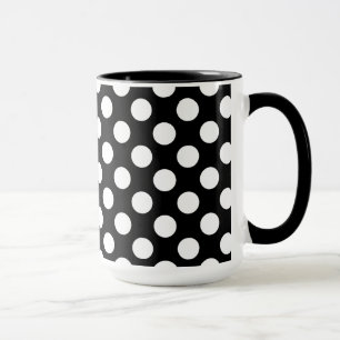 Mug Pois noir et blanc ; Eagle