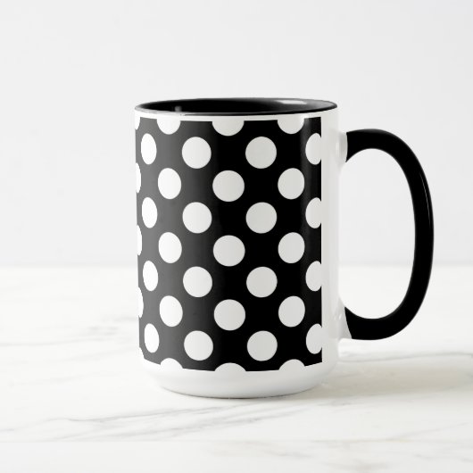 Mug Pois noir et blanc ; Eagle (Droite)
