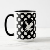 Mug Pois noir et blanc ; Eagle (Gauche)