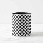 Mug Pois noirs blancs grands et petits (Centre)