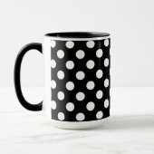 Mug Pois Noirs Et Blancs (Gauche)