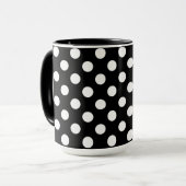 Mug Pois Noirs Et Blancs (Devant gauche)