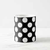 Mug Pois noirs et blancs, Motif Polka (Centre)