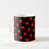 Mug Pois noirs et rouges (Devant gauche)