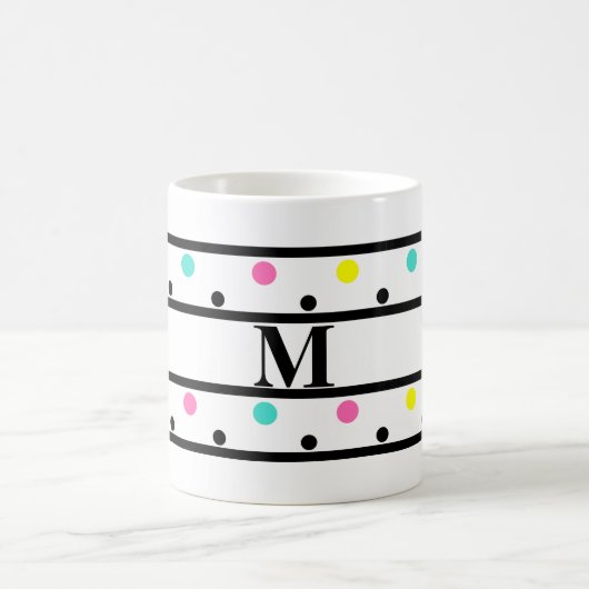 Mug Pois noirs Monogrammes (Centre)