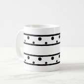 Mug Pois noirs tendance (Devant gauche)