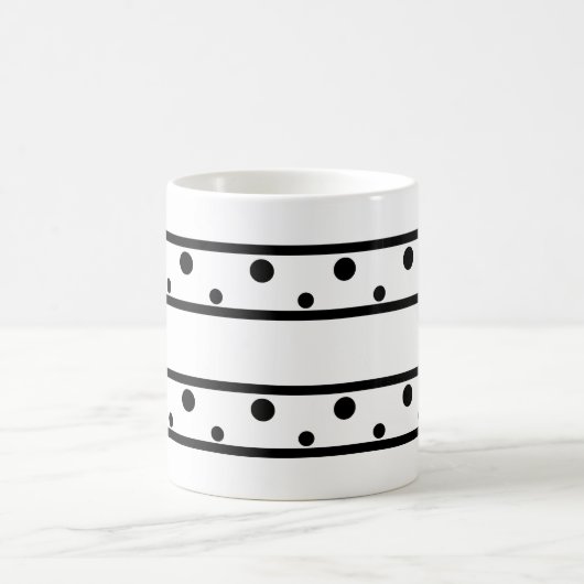 Mug Pois noirs tendance (Centre)