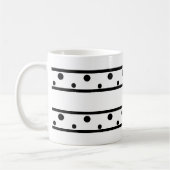 Mug Pois noirs tendance (Gauche)