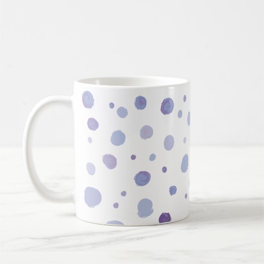 Mug pois peint à la main (Gauche)