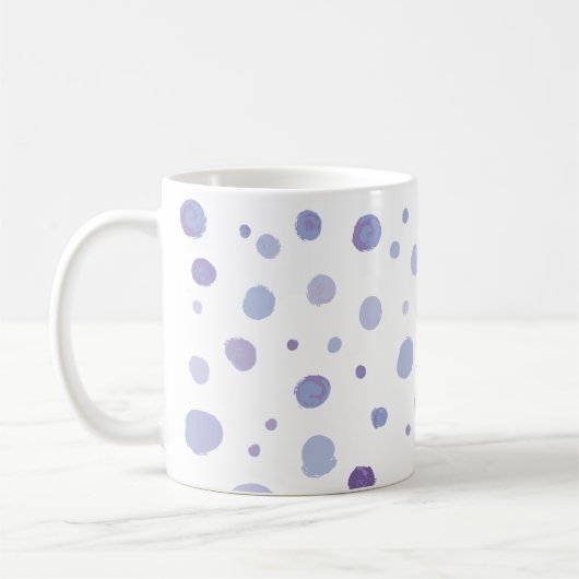 Mug pois peints à la main (Gauche)