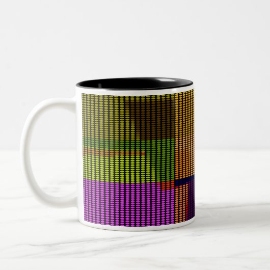 Mug Pois pop art rétro coloré (Gauche)