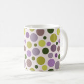 Mug Pois pourpres et verts (Devant droit)