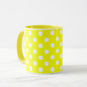 Mug pois rétro jaune (Devant gauche)