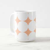 Mug Pois rétro Peach fuzz (Devant gauche)