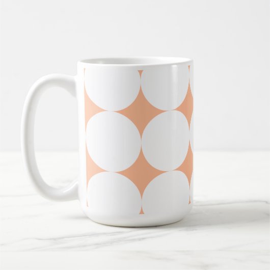 Mug Pois rétro Peach fuzz (Gauche)