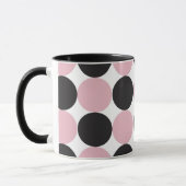 Mug Pois rose et noir (Gauche)