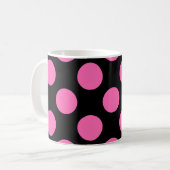 Mug Pois roses chauds (Devant gauche)