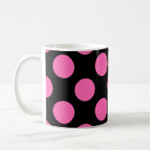 Mug Pois roses chauds (Gauche)