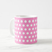 Mug Pois roses et blancs (Devant gauche)
