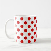 Mug pois rouges et blancs (Gauche)