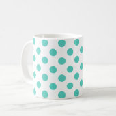 Mug Pois turquoise (Devant gauche)