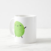 Mug Pois vert Cute Kawaii (Devant gauche)