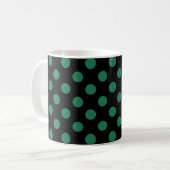 Mug Pois vert et noir (Devant gauche)