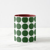 Mug Pois verts en blanc (Centre)