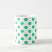 Mug Pois verts et blancs (Centre)
