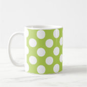 Mug Pois verts, Motif à points Polka, points, pointill (Gauche)