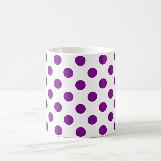 Mug Pois violets et blancs (Centre)