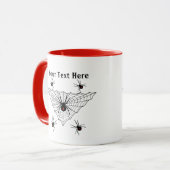 Mug Poison Black Widow Spiders Black Triangle Web (Devant gauche)