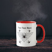Mug Poison Black Widow Spiders Black Triangle Web