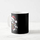 Mug Poison Dart Frog Xmas Santa Hat Écharpe Noël Co (Devant gauche)