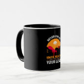 Mug Poison d'Equestrian | Never Give Up Until Reach (Devant gauche)
