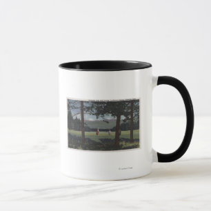 Mug Poisson à chair blanche, terrain de golf du
