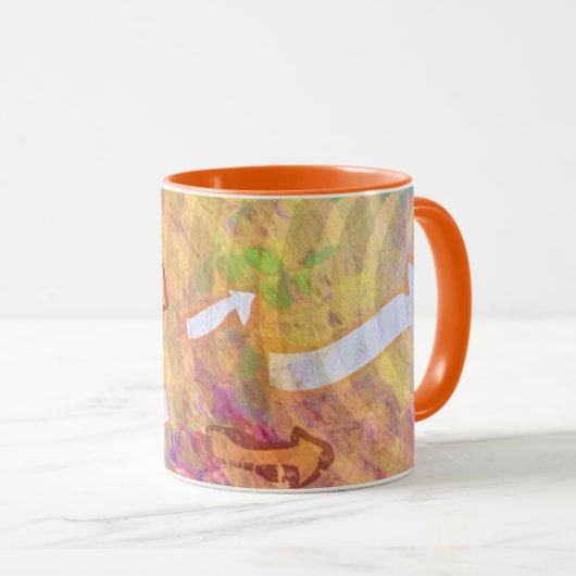 Mug Poisson à flèches (Devant droit)