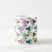 Mug Poisson abstrait sans couture scandinave moderne m (Centre)