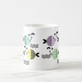 Mug Poisson abstrait sans couture scandinave moderne m (Centre)