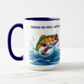Mug Poisson amusant sur le café de bobine (Gauche)