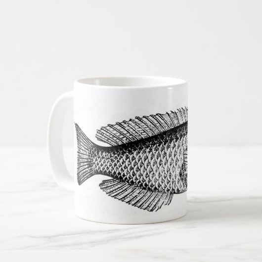 Mug Poisson avec Santa HAt (Devant gauche)